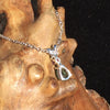 Faceted Moldavite Amethyst Silver Pendant Necklace-Moldavite Life