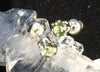 Faceted Moldavite Stud Earrings Sterling Silver 6 Prong-Moldavite Life