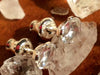 Faceted Phenacite Sterling Silver Stud Earrings 5x3mm-Moldavite Life