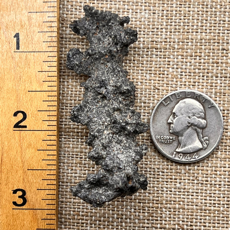 Fulgurite Lightning Natural Glass, Morocco #17-Moldavite Life