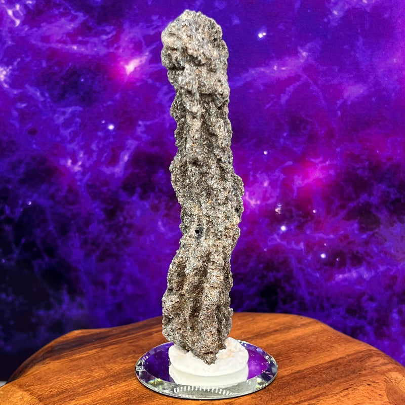 Fulgurite Lightning Natural Glass, Morocco #21-Moldavite Life