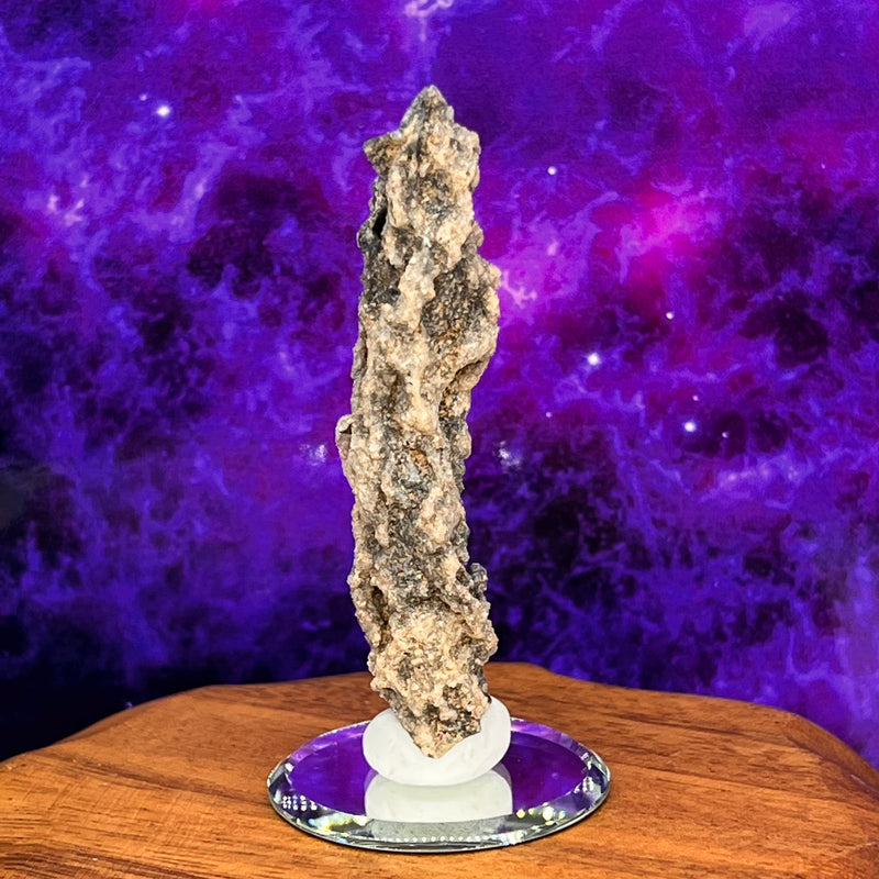 Fulgurite Lightning Natural Glass, Morocco #27-Moldavite Life