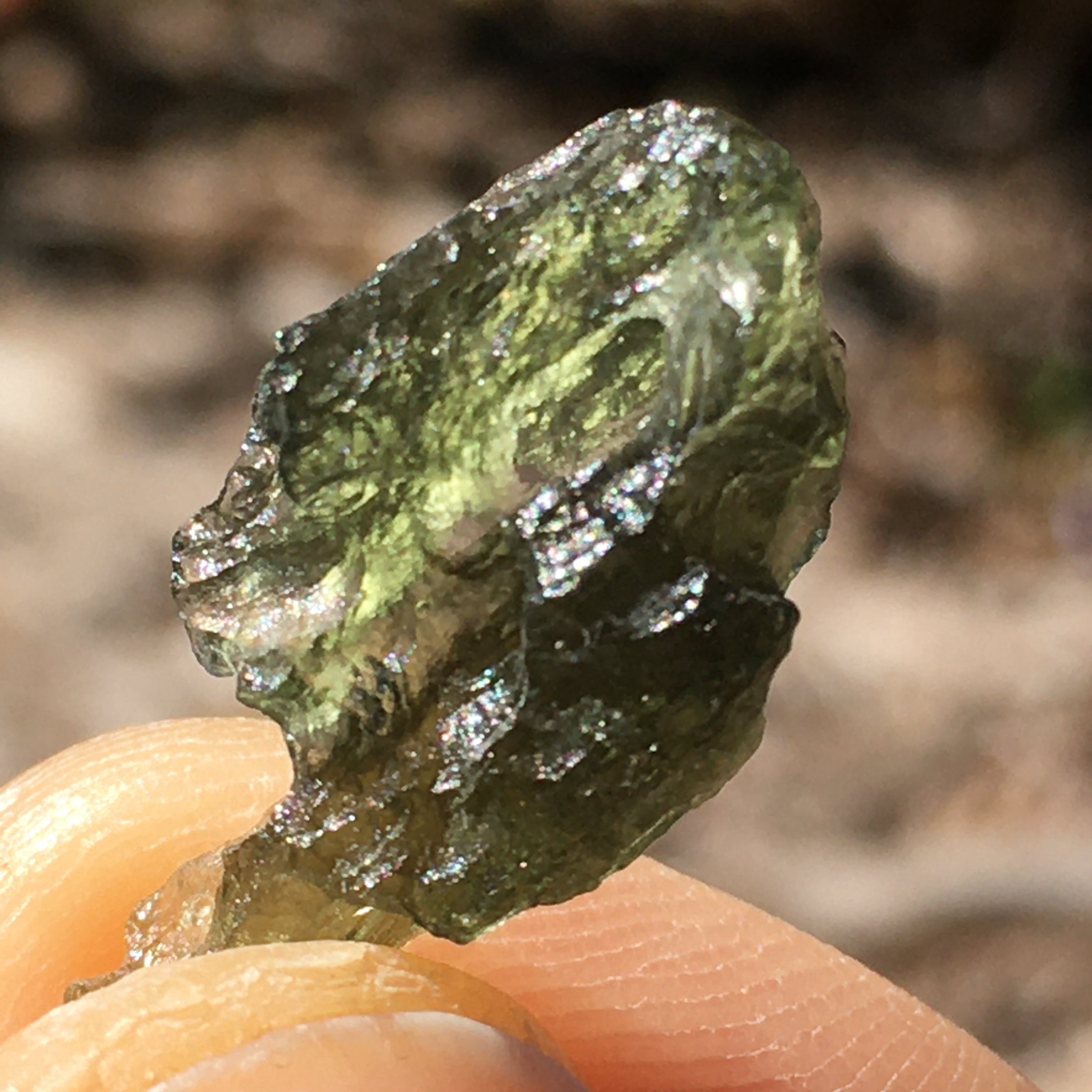 Genuine Moldavite 1.1 grams-Moldavite Life