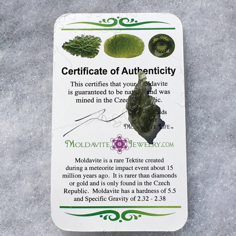 Genuine Moldavite 1.1 grams-Moldavite Life