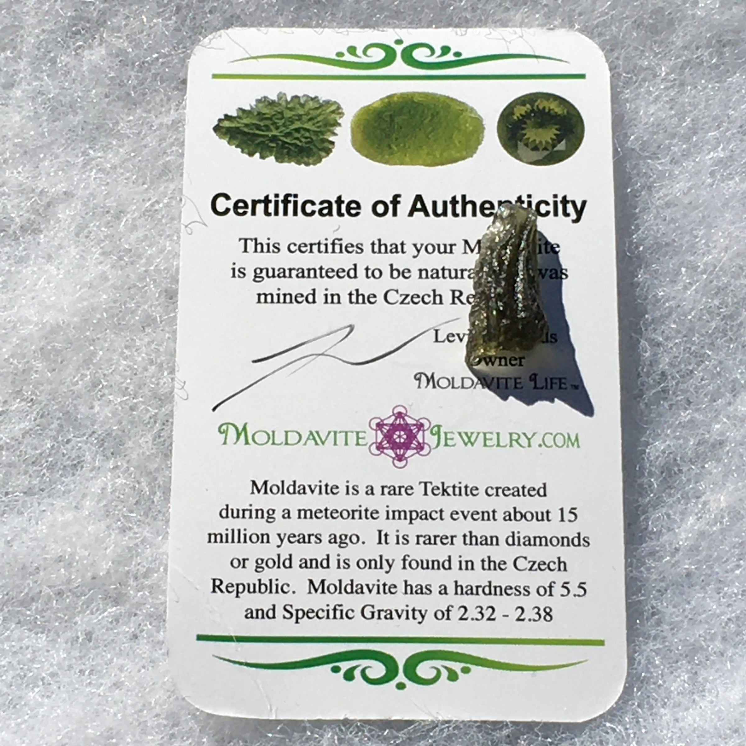 Genuine Moldavite 1.1 grams-Moldavite Life