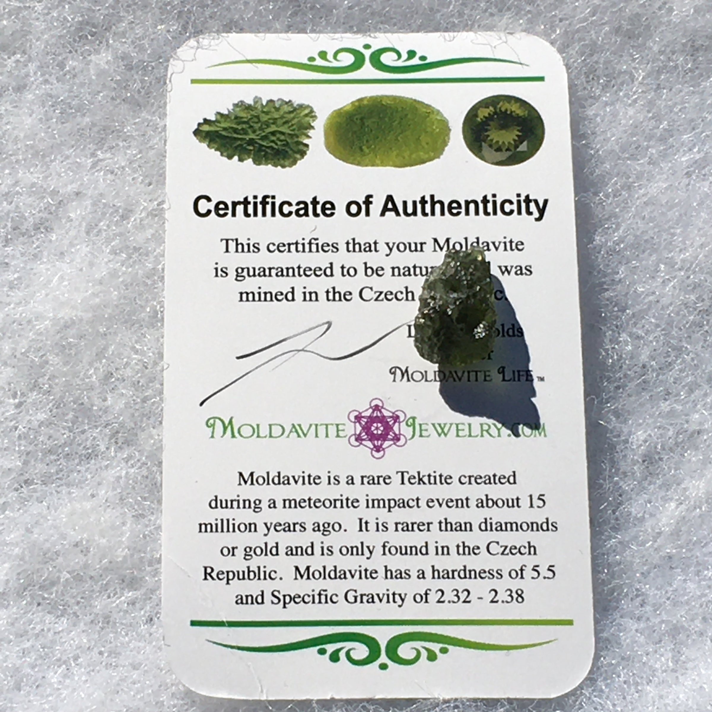 Genuine Moldavite 1.2 grams-Moldavite Life