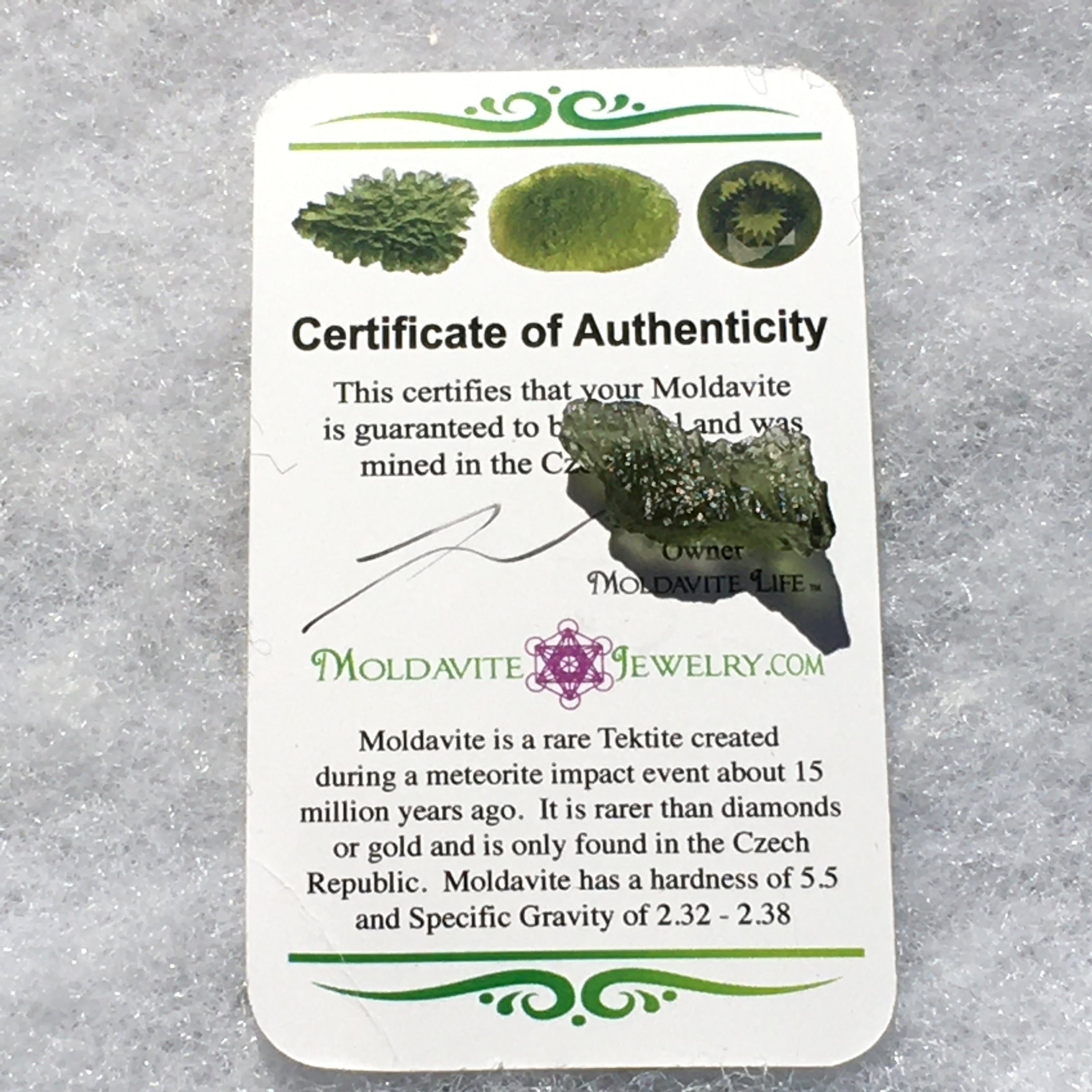 Genuine Moldavite 1.3 grams-Moldavite Life