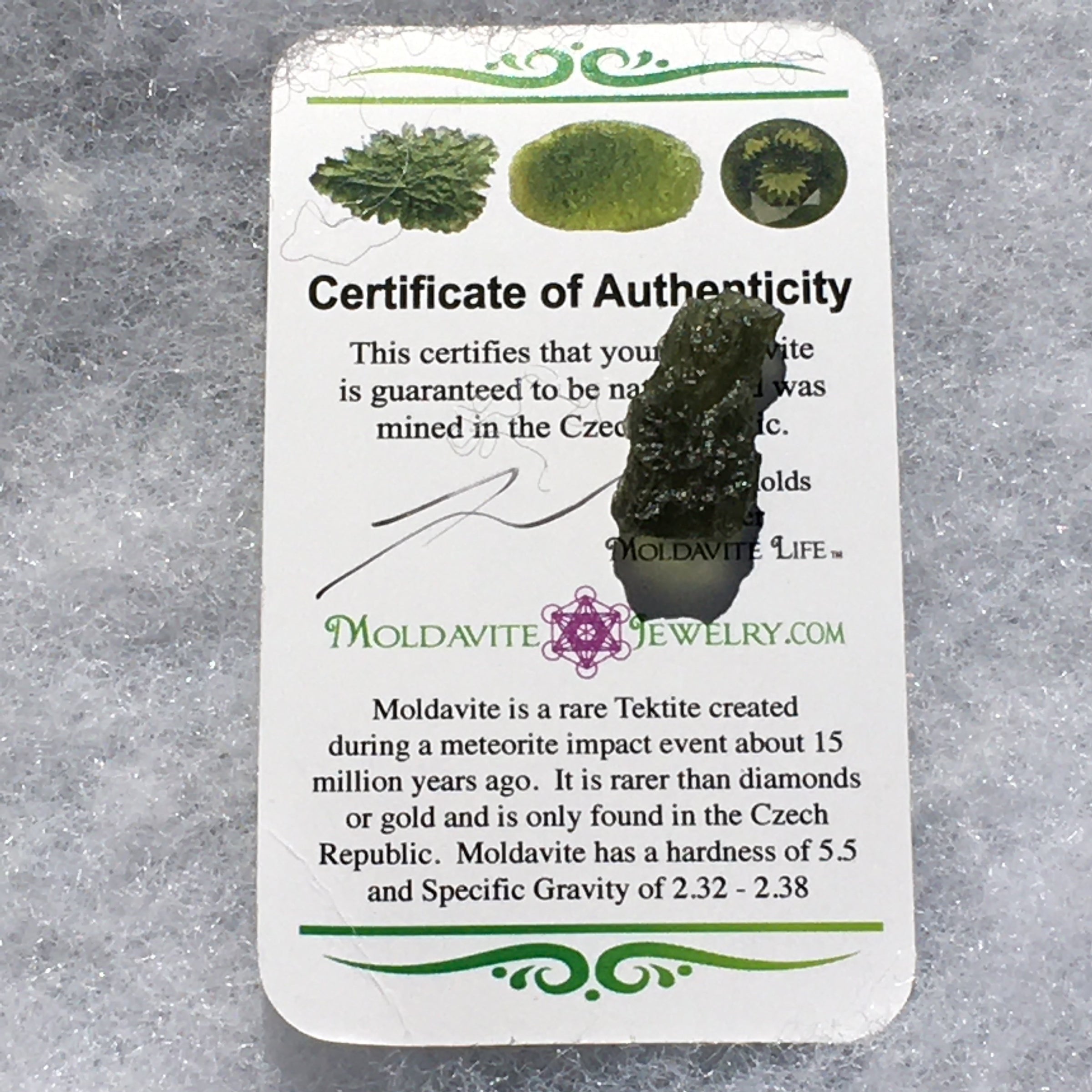 Genuine Moldavite 1.4 grams-Moldavite Life