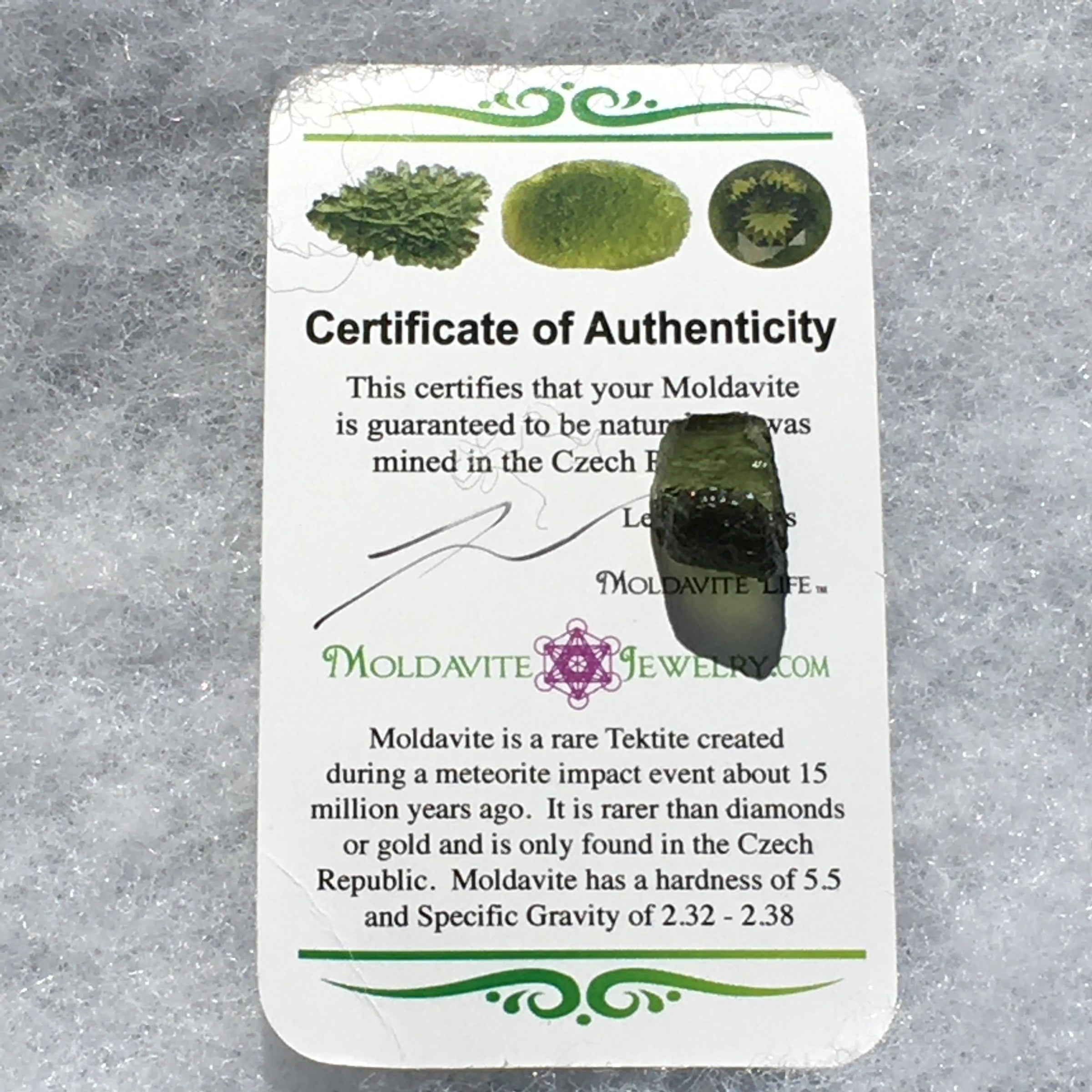 Genuine Moldavite 1.4 grams-Moldavite Life