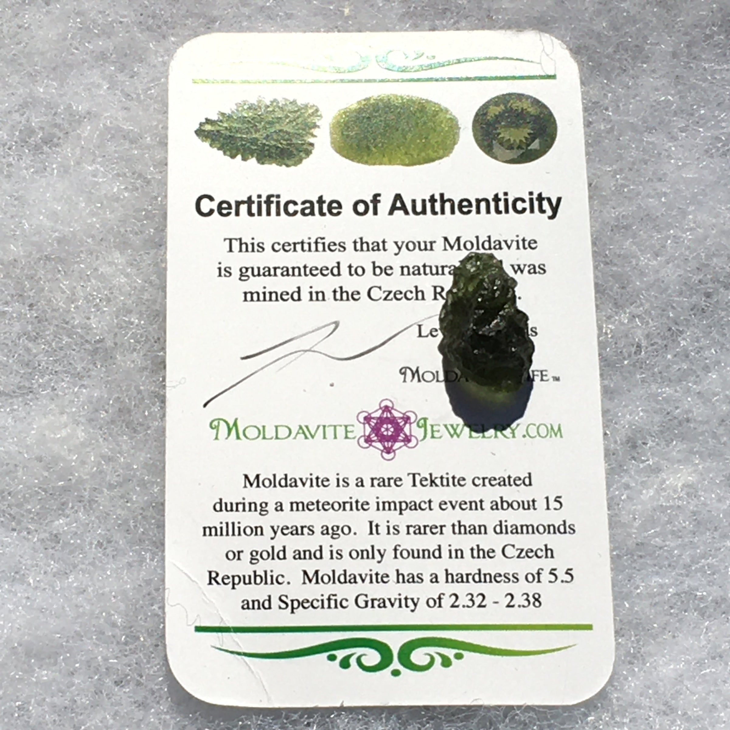 Genuine Moldavite 1.4 grams-Moldavite Life