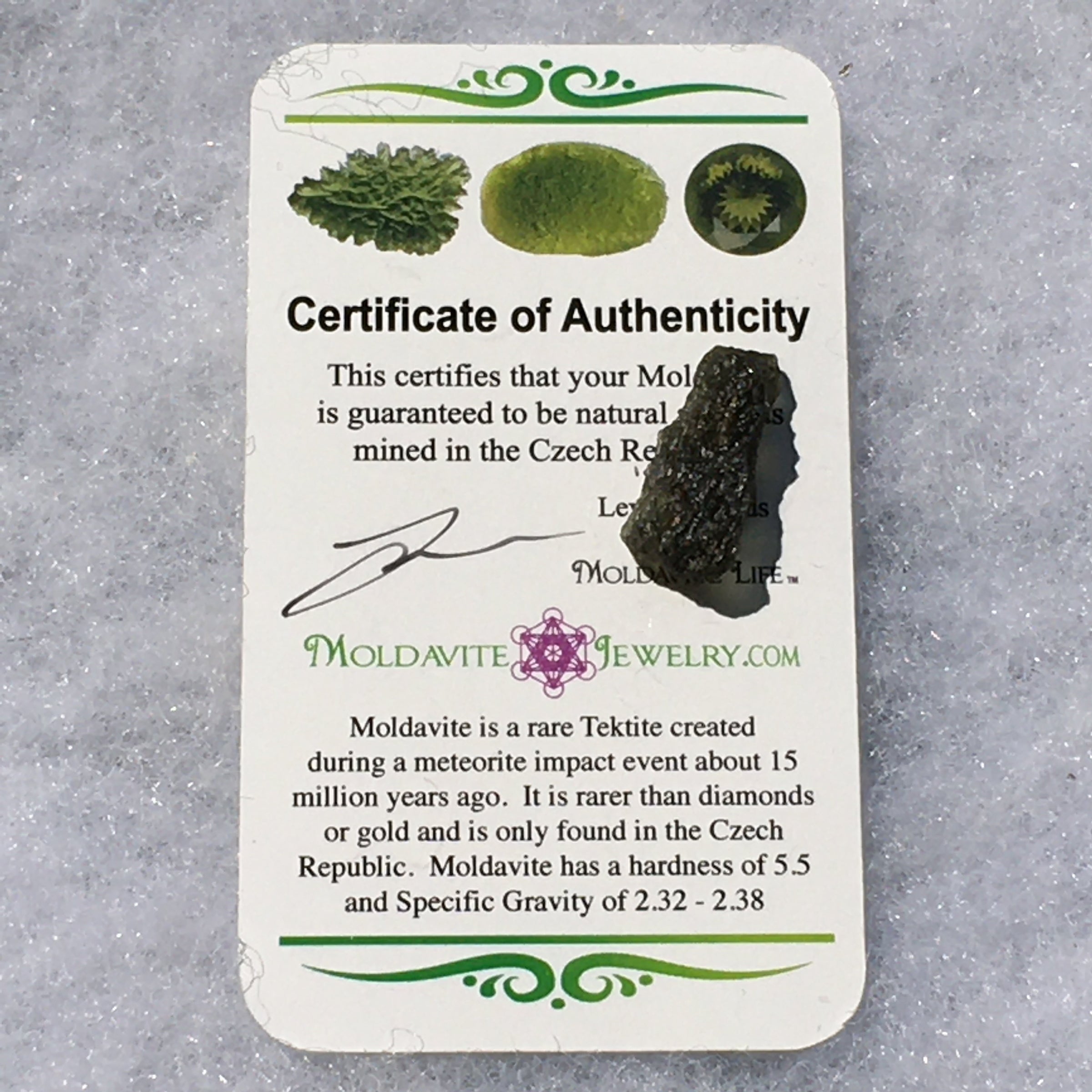 Genuine Moldavite 1.5 grams-Moldavite Life