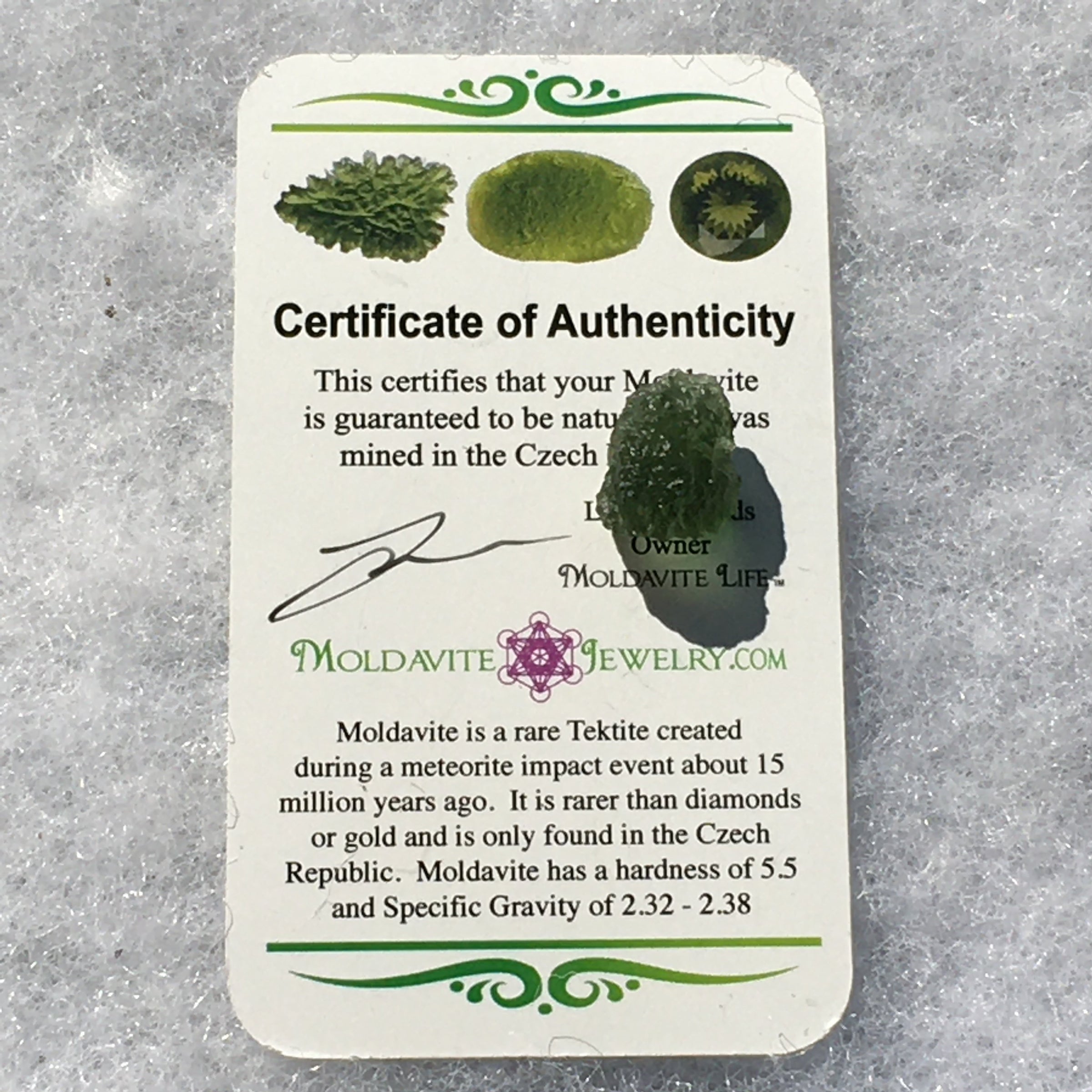 Genuine Moldavite 1.6 grams-Moldavite Life