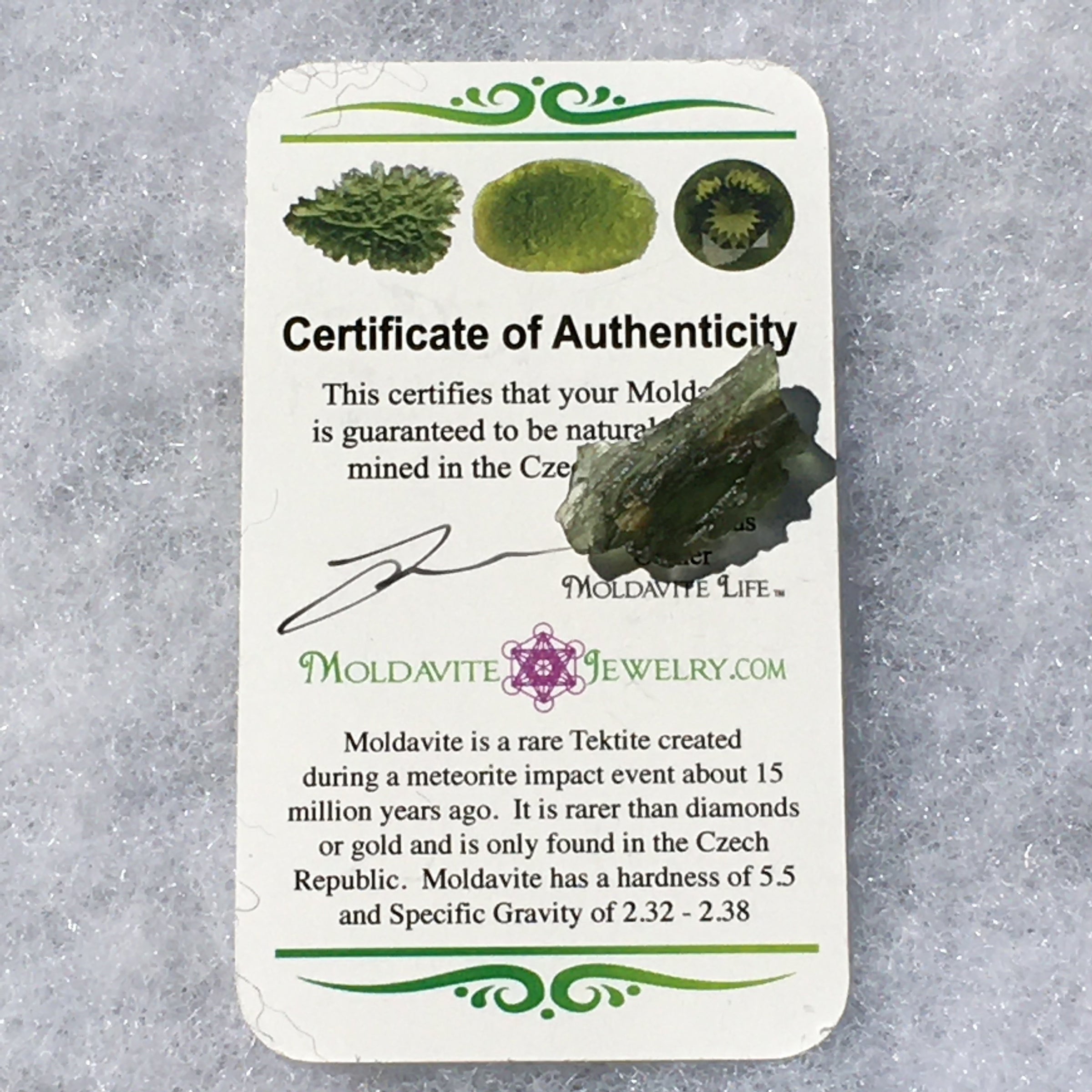 Genuine Moldavite 1.6 grams-Moldavite Life