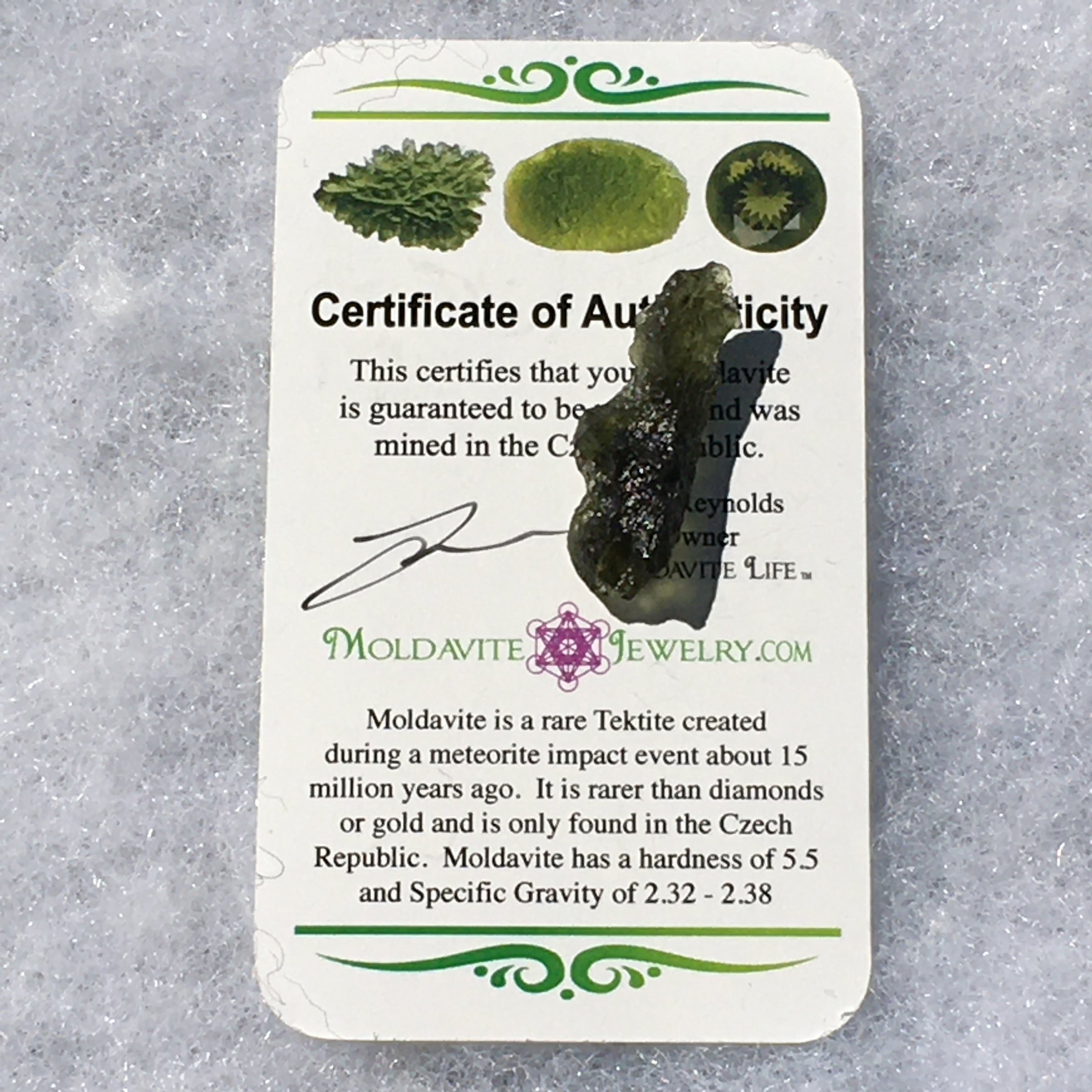 Genuine Moldavite 1.9 grams-Moldavite Life