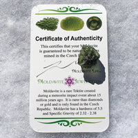 Genuine Moldavite 1.9 grams-Moldavite Life