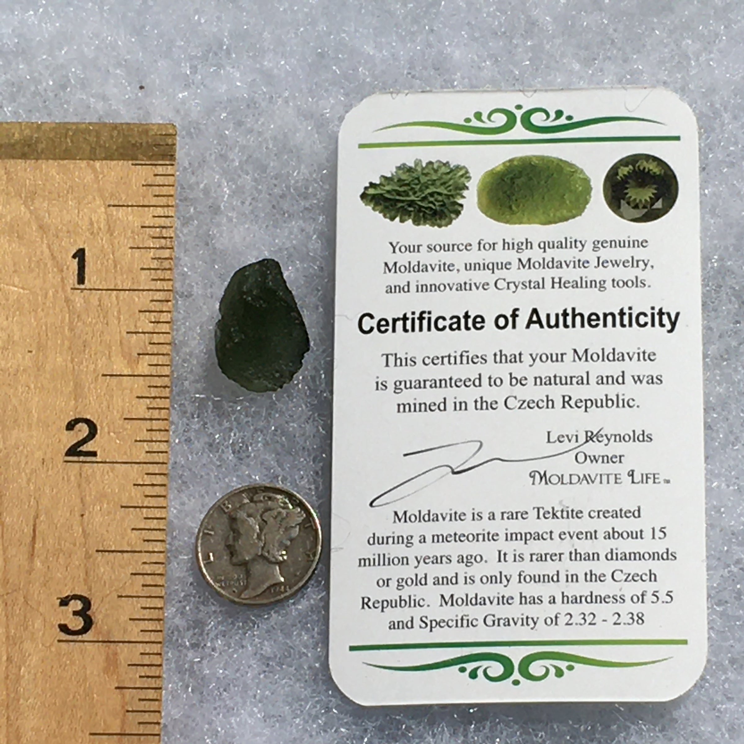 Genuine Moldavite 2.2 grams-Moldavite Life