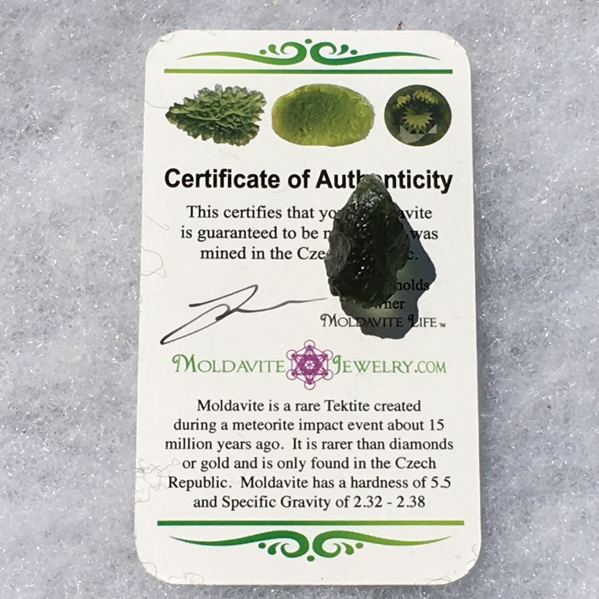 Genuine Moldavite 2.6 grams-Moldavite Life