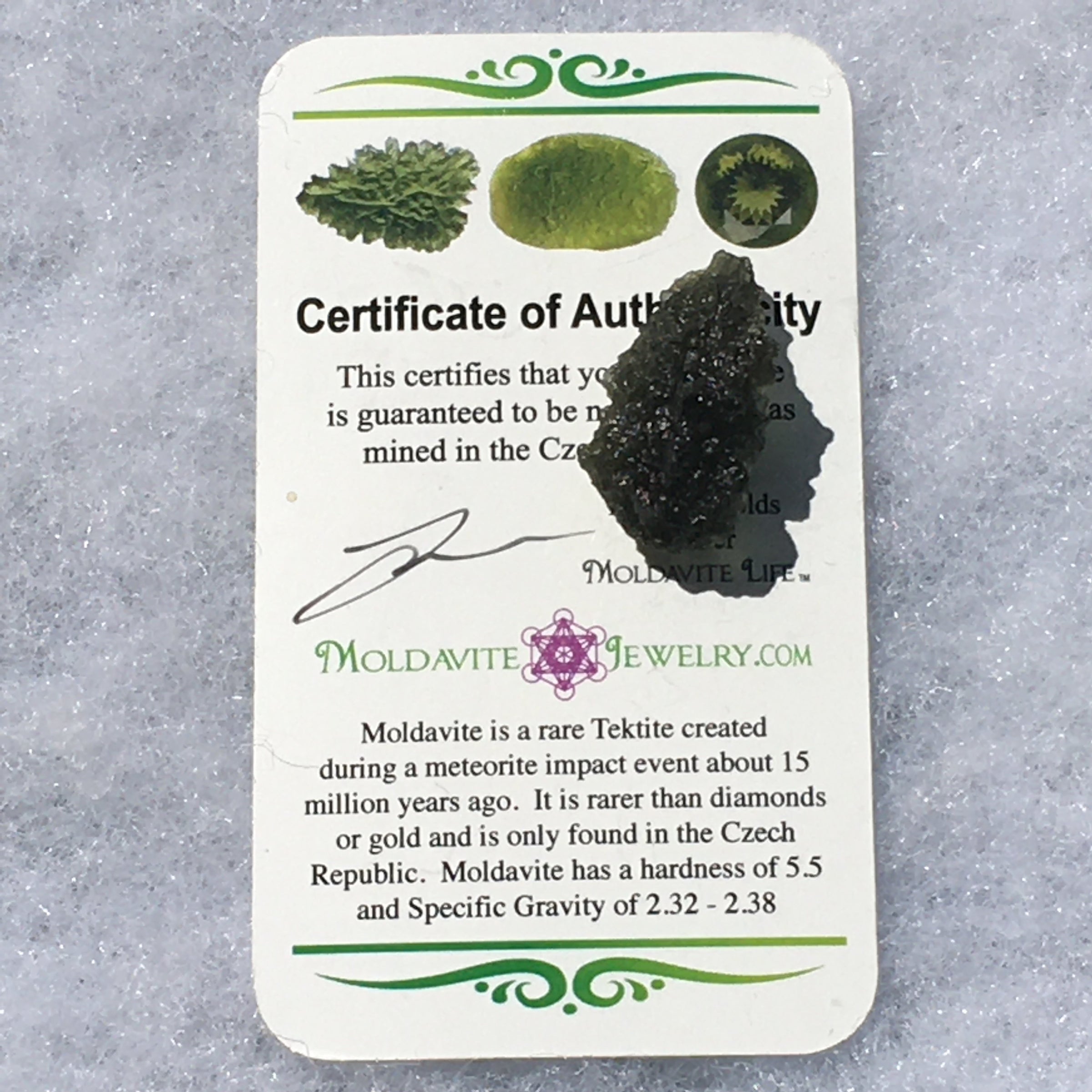 Genuine Moldavite 3.4 grams-Moldavite Life