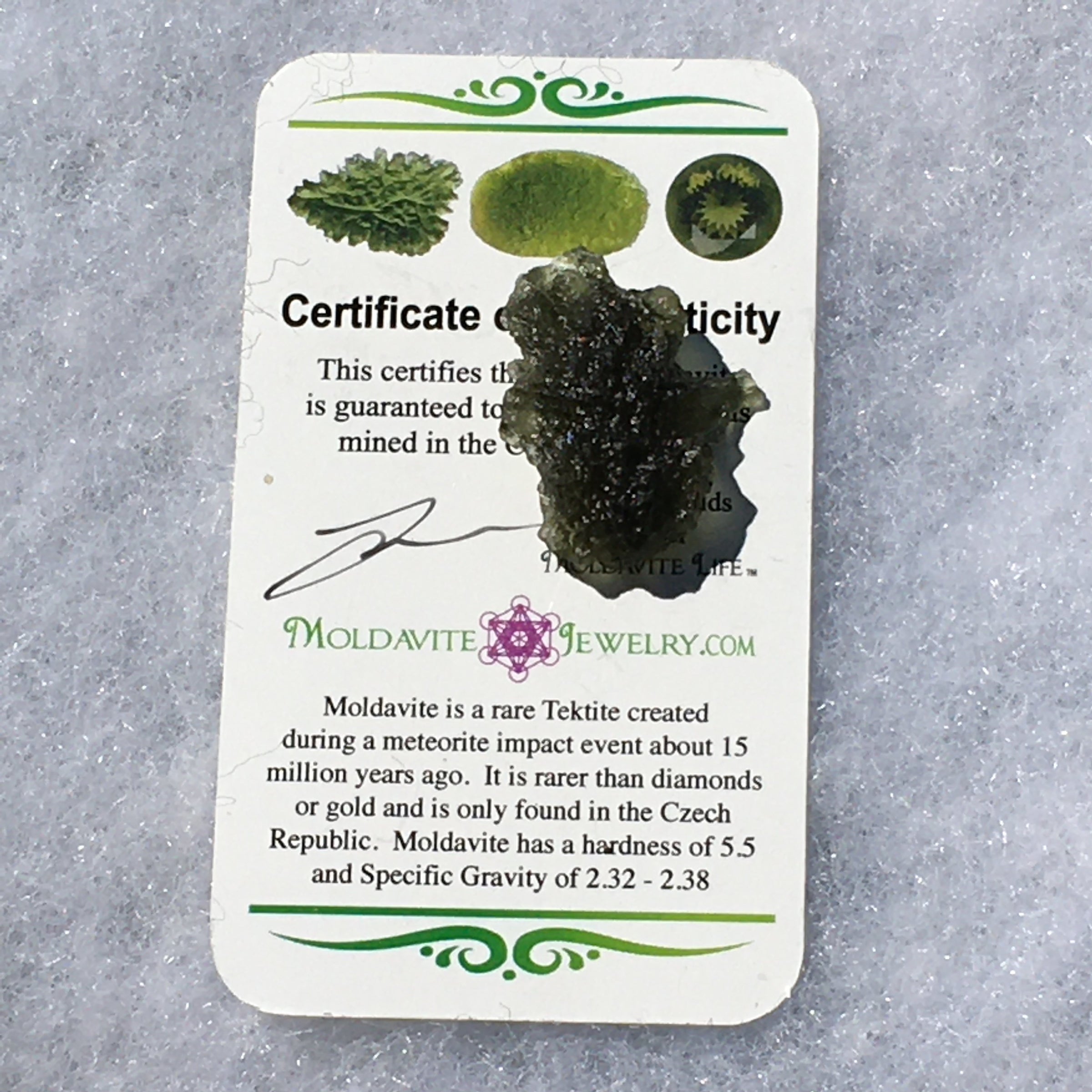 Genuine Moldavite 3.8 grams-Moldavite Life