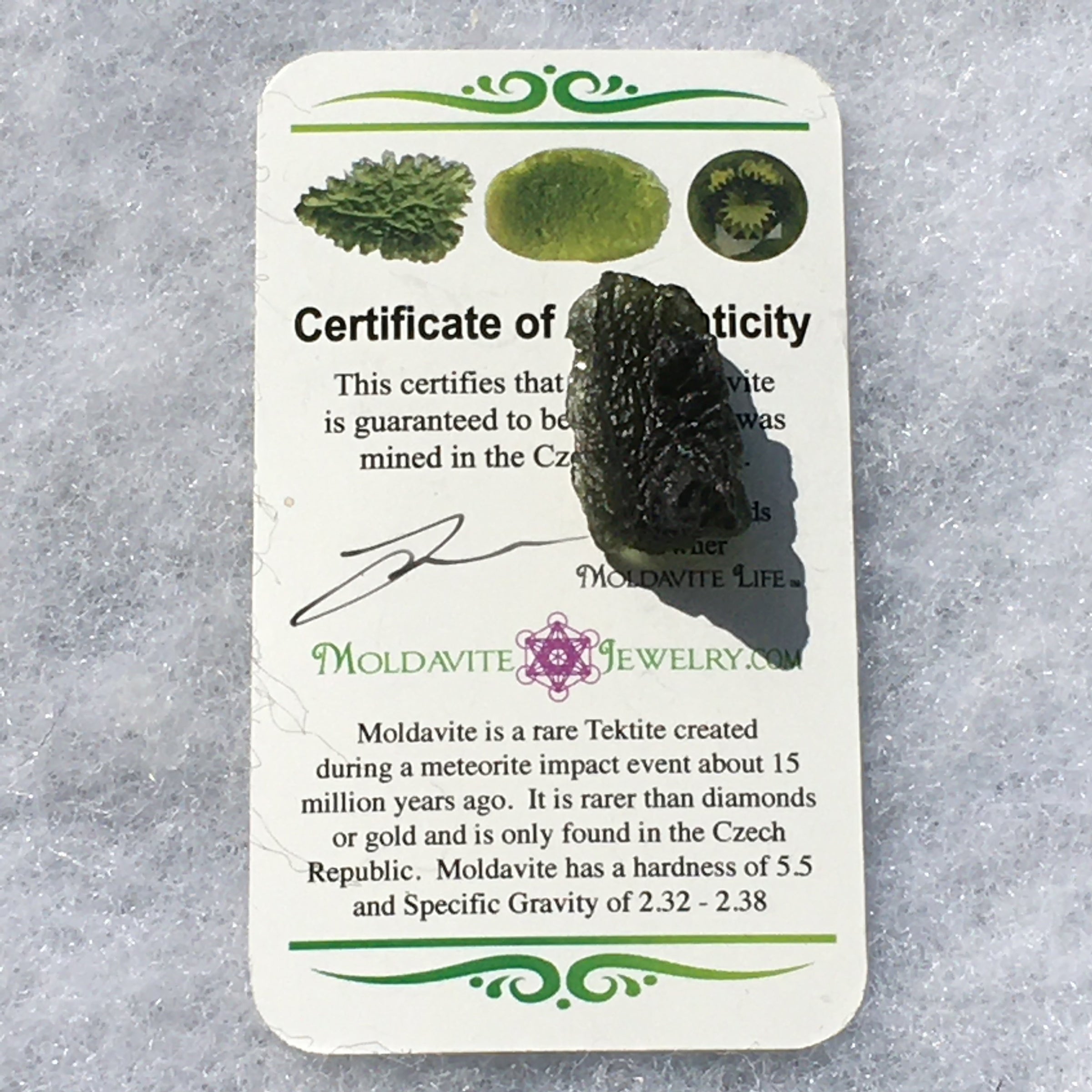 Genuine Moldavite 3.8 grams-Moldavite Life