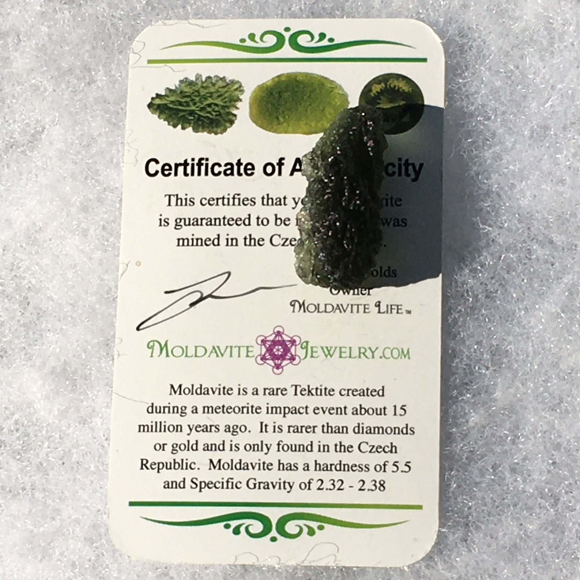 Genuine Moldavite 4.7 grams-Moldavite Life