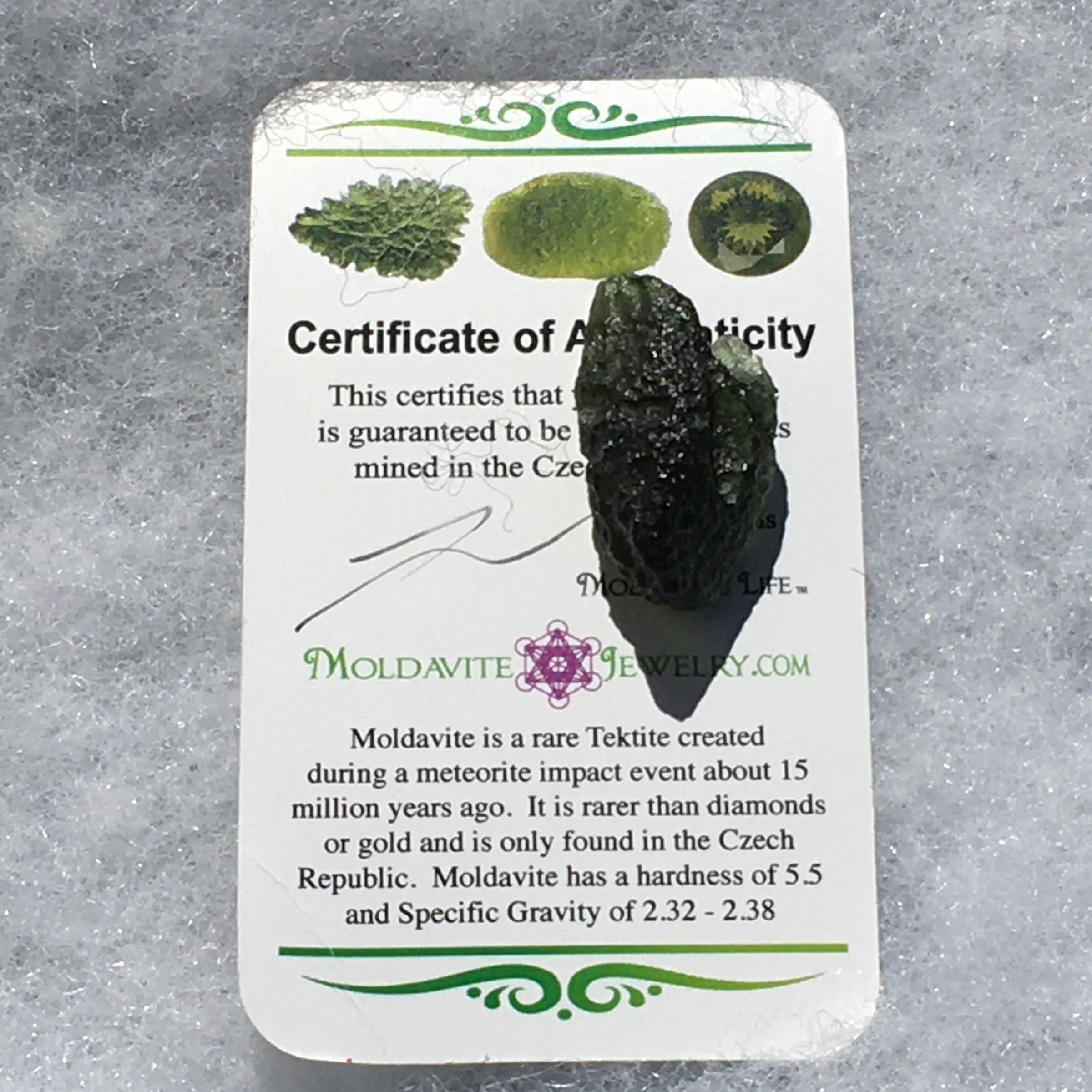 Genuine Moldavite 6.0 grams-Moldavite Life