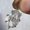 Herkimer Diamond Pendant Sterling Silver Large-Moldavite Life