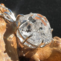 Herkimer Diamond Pendant Sterling Silver Large-Moldavite Life