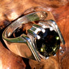 Faceted Mens Moldavite Ring Sterling Silver-Moldavite Life