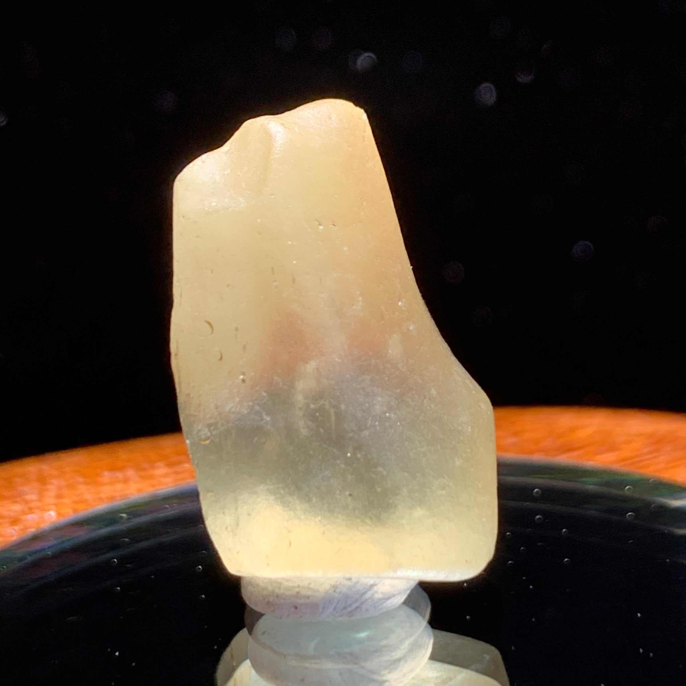 libyan desert glass on display