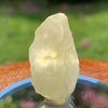 light shines through the libyan desert glass on display