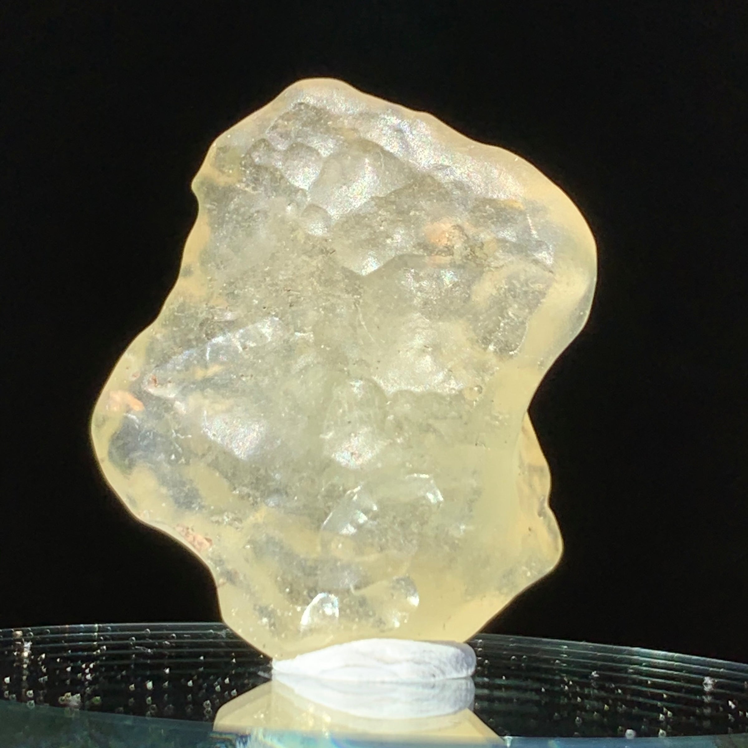 libyan desert glass on display