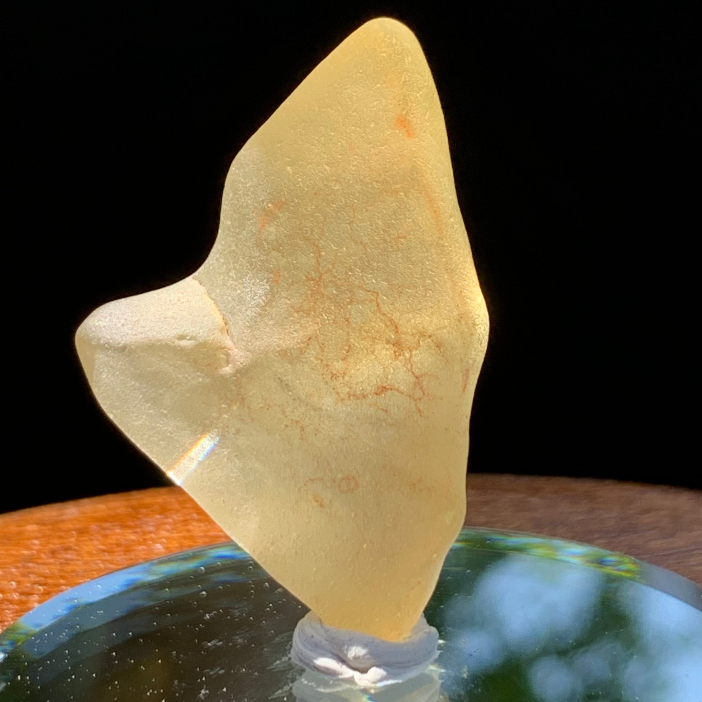 libyan desert glass on display