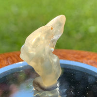 sun shines on the libyan desert glass on display