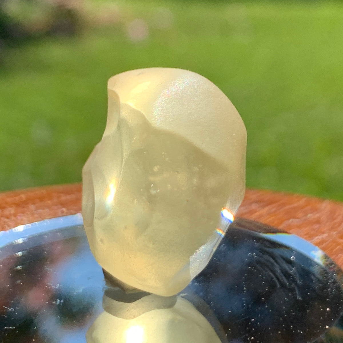 libyan desert glass on display