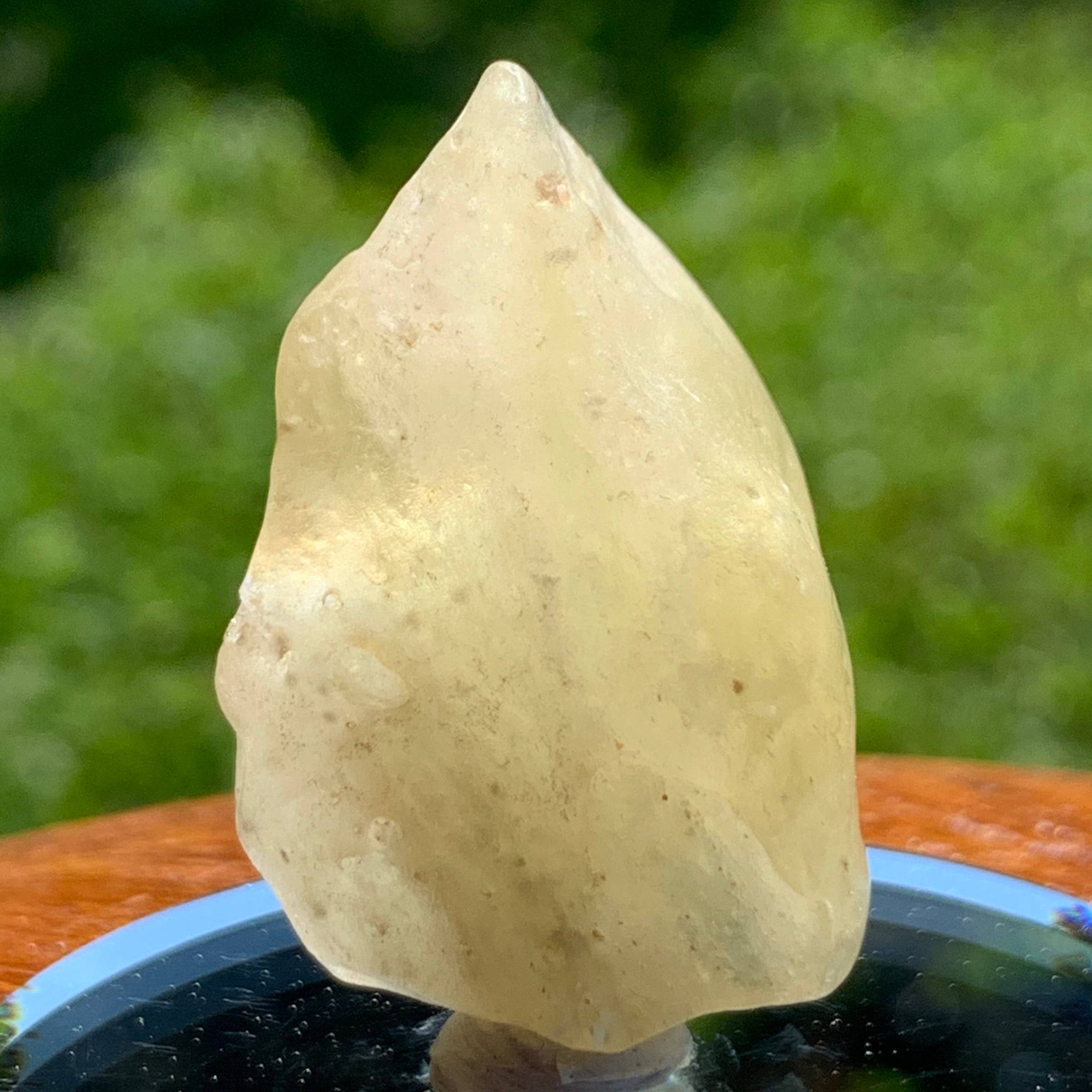 libyan desert glass on display