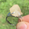 Libyan Desert Glass Ring Size 8 3/4-Moldavite Life