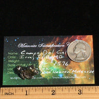 Meteorite Campo Del Cielo "Field of Heaven" 11.8 grams-Moldavite Life