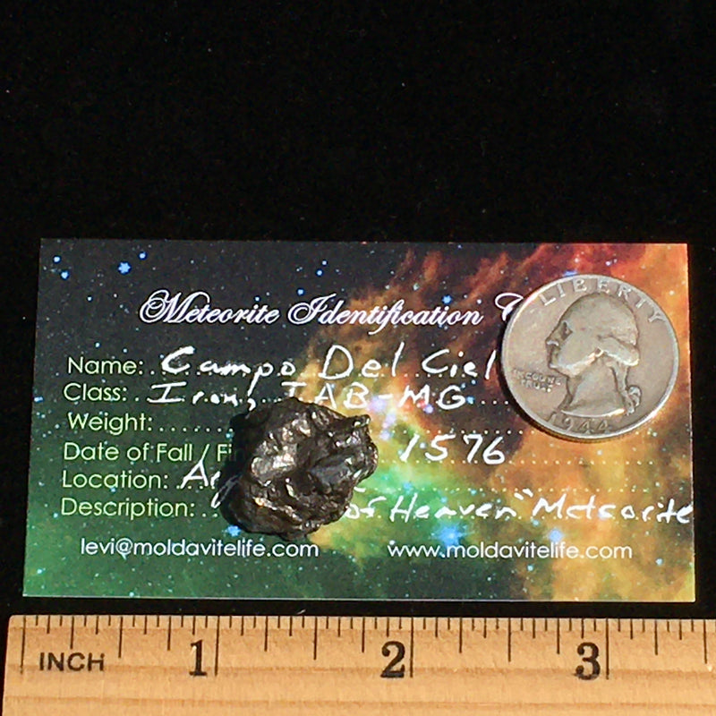 Meteorite Campo Del Cielo "Field of Heaven" 14.3 grams-Moldavite Life
