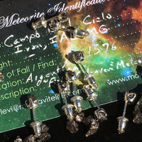 Meteorite Earrings Campo Del Cielo "Field of Heaven" Sterling Silver-Moldavite Life