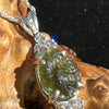 Moldavite & Danburite Pendant Sterling Silver