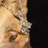 Moldavite Faceted Tanzanite Silver Necklace Genuine Certified-Moldavite Life
