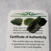 Moldavite Genuine Certified 1.1 grams-Moldavite Life