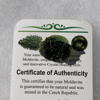 Moldavite Genuine Certified 2.1 grams-Moldavite Life