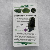 Moldavite Genuine Certified 2.3 grams