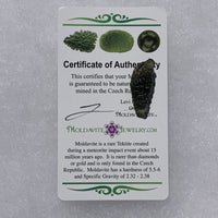 Moldavite Genuine Certified Czech Republic 1.7 grams