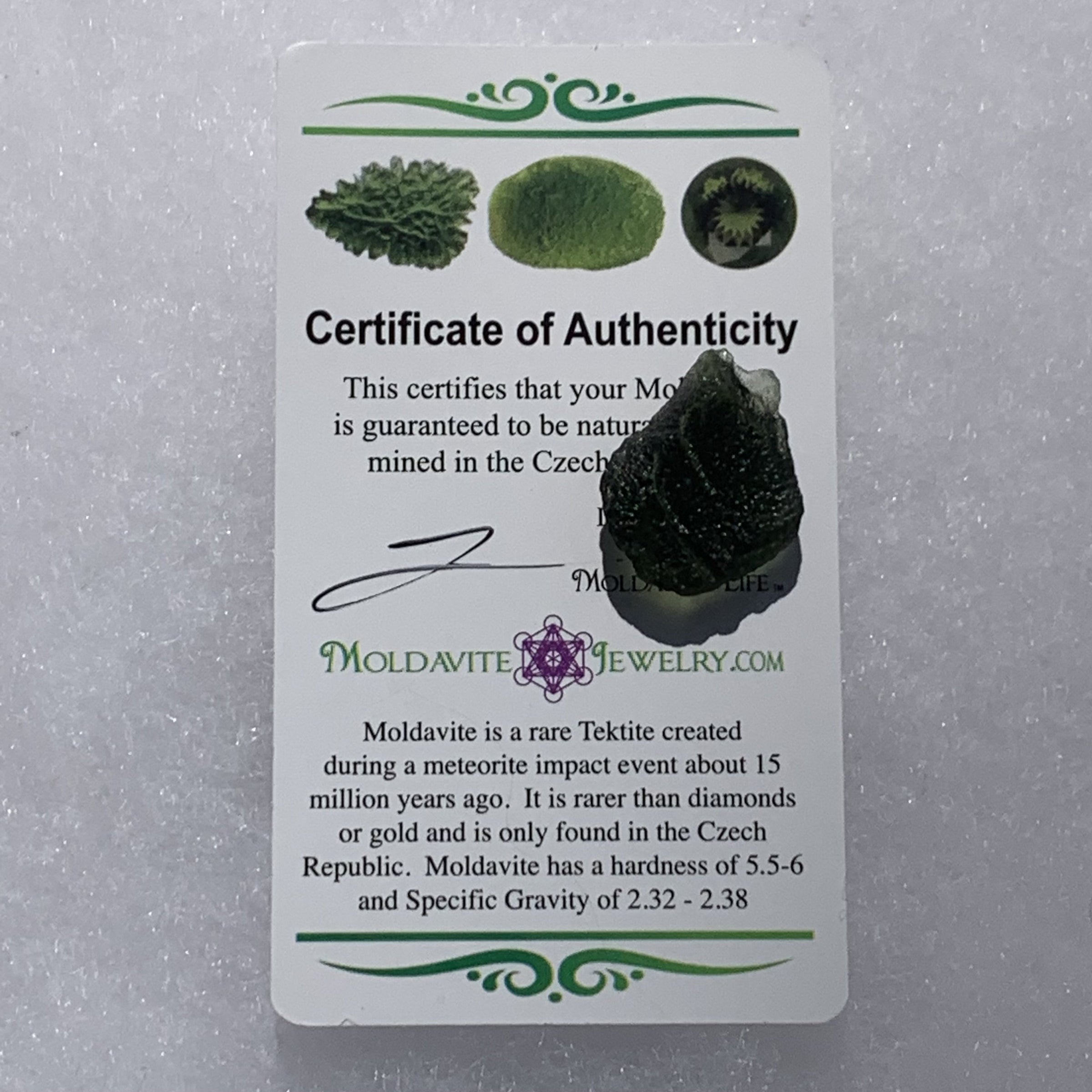 Moldavite 2.7 grams