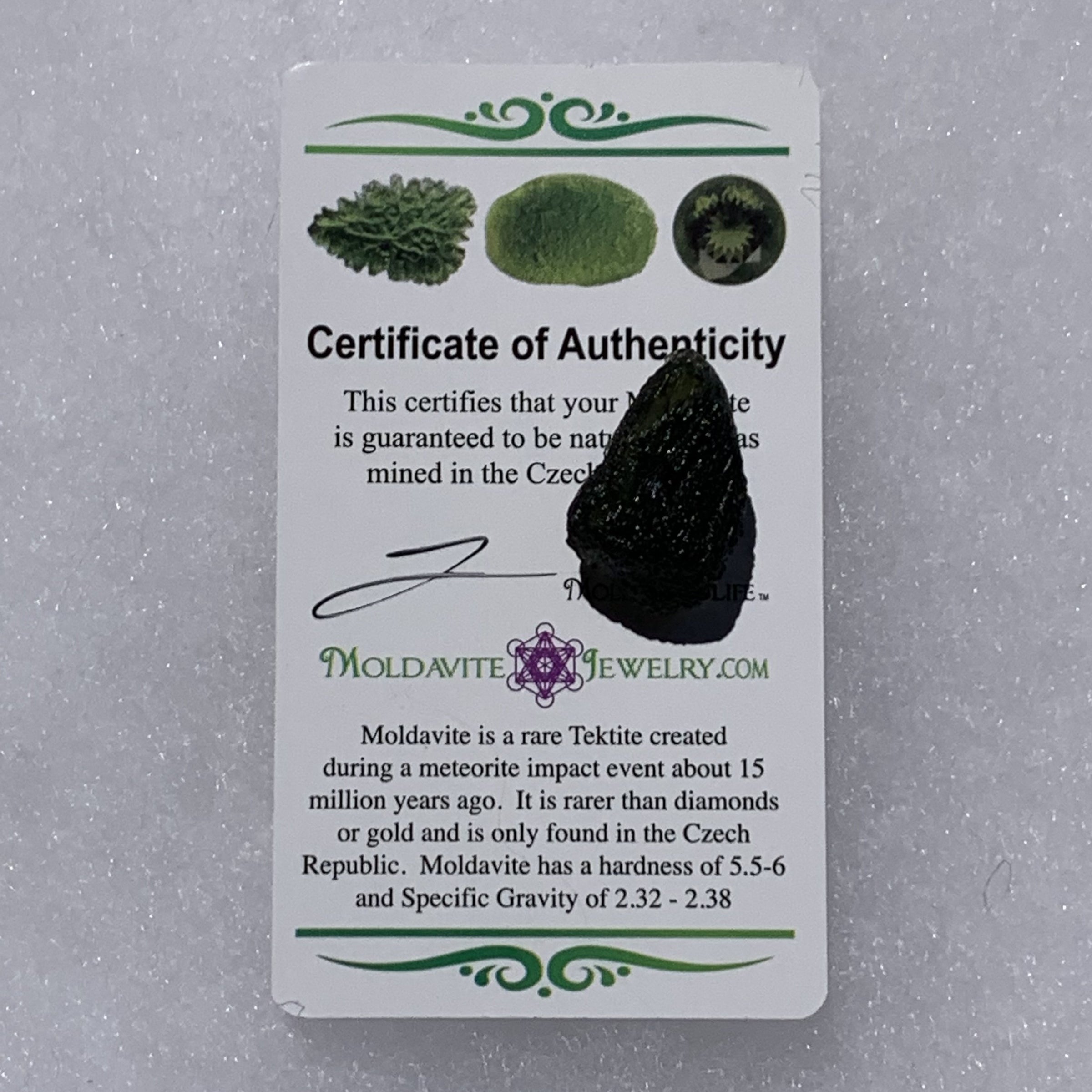 Moldavite 4.4 grams