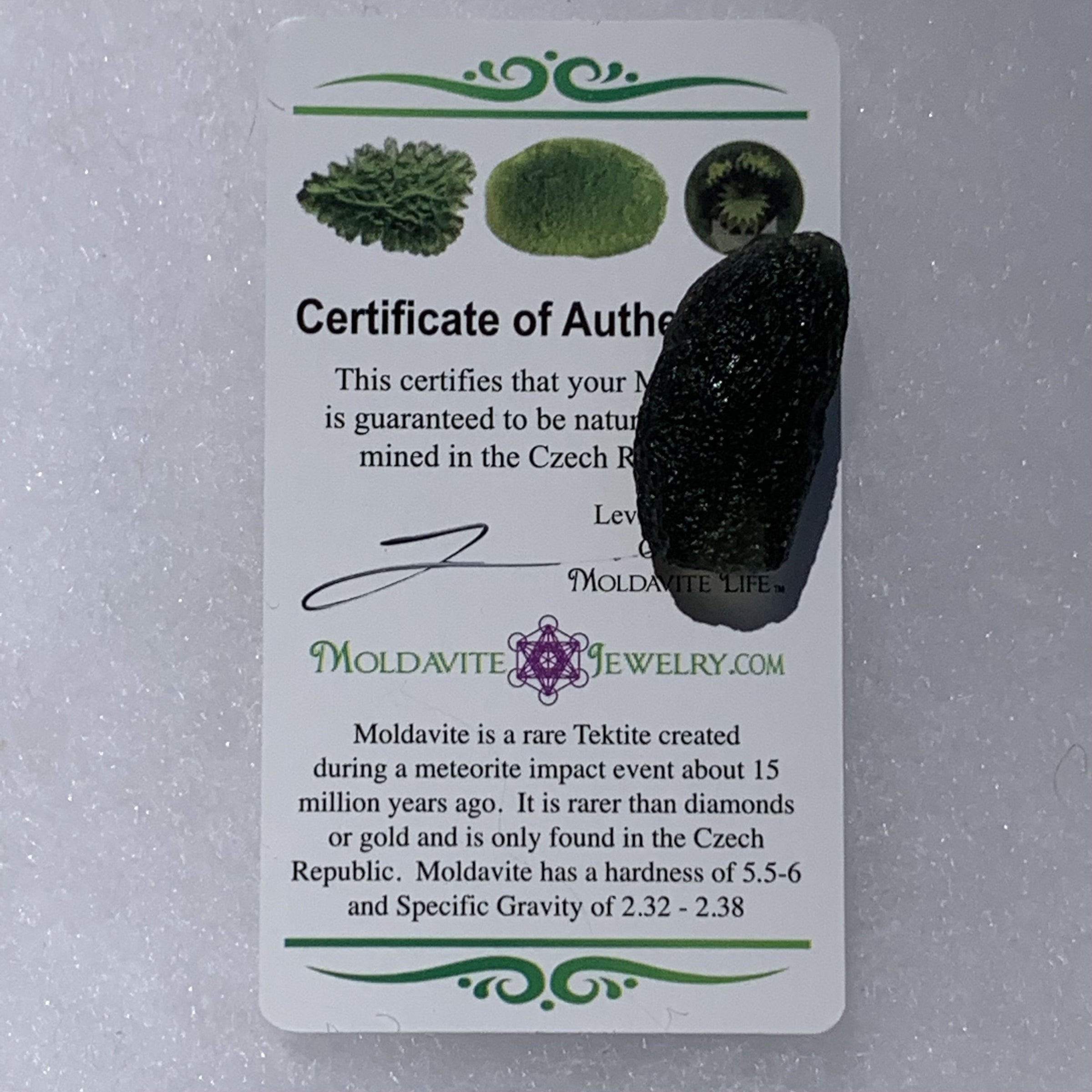 Moldavite 7.6 grams