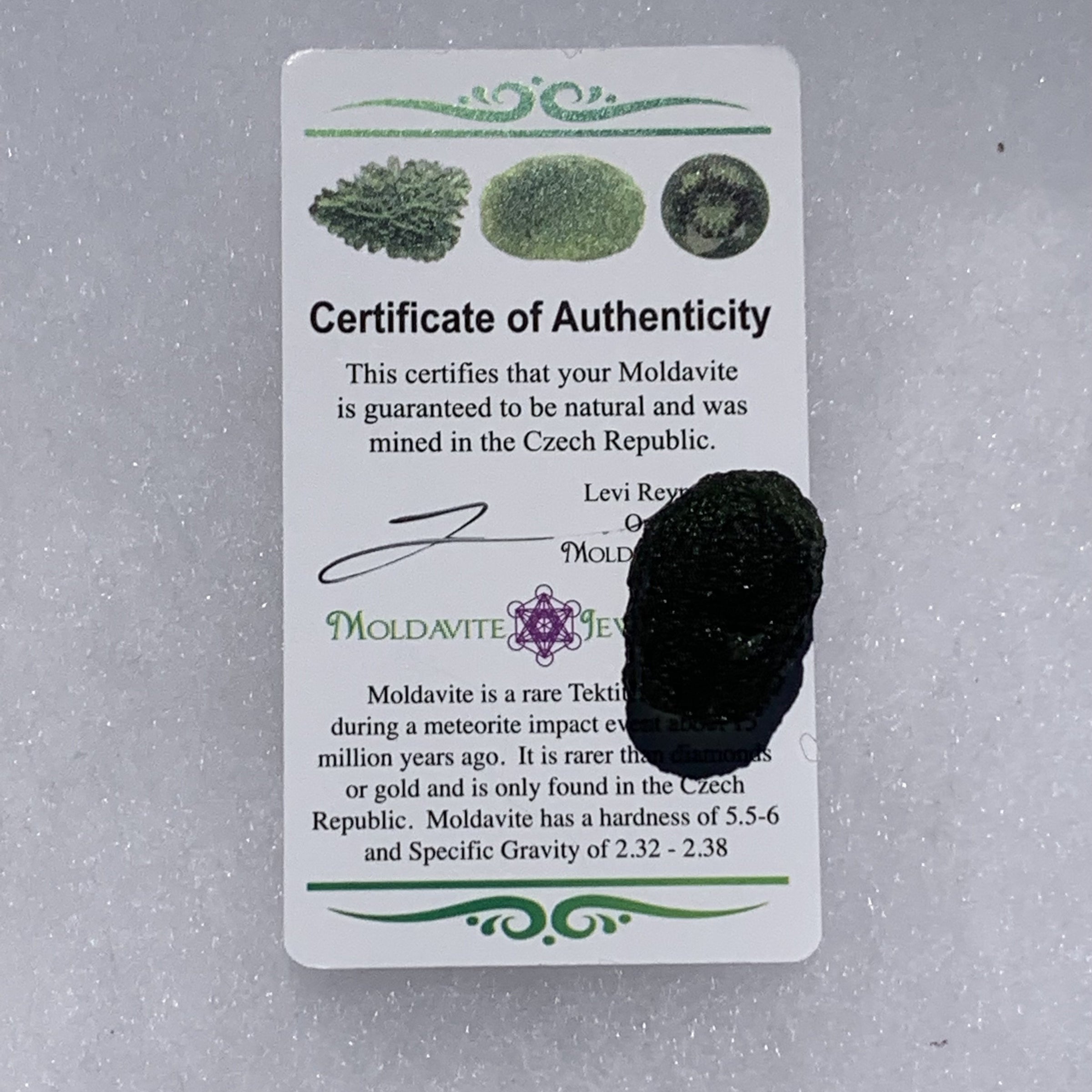 Moldavite 7.7 grams